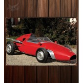 Металлическая табличка De Sanctis Formula Junior Race Car